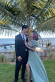 I got so many compliments and I felt so fancy. I've bought a couple dresses here and I'm always pleased. I'm almost always a medium and this is a perfect fit. Fitted but not too tight on the rib cage and no bra needed! This was a beach wedding and while the fabric is heavy (good quality) it was too heavy. Flowy and breathable! - Casey B.