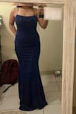 True to size. Very stretchy and flattering - Aleanna Z.