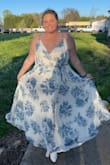 I absolutely adore this dress! We're having to semi-elope the day of our wedding and I still wanted to dress up going to the courthouse. I can't wait to show this dress off day of but also have a light and flowy dress for the summer sewson. I've never owned a true wrap dress so I did have to Google how to put it on and with being plus size I definitely needed a sticky bra to get the girls in place. Normally a 1X/2X and had to order a 3X. - Zoey F.