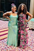 I wore this dress to a Sorority gala.  It was a Perfect fix and great material. Colors were very vibrant! - Teresa T.
