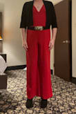 Elegant, classy, sexy& incredible addition to the wardrobe.  Wish I could wear it more often.  Fit was perfect.  Lots of room in the flared leg. Stayed in place all night, was comfortable for walking and dancing. - Mike O.