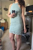 I tried on all the colors, this sage green was the one! Goes perfectly with my skin tone. - Olivia O.