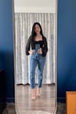 This top is too cute! The sheer sleeves add a nice dimension to the shirt, and lightens it up a bit. Nice thick material on the bodice, too. - Danielle L.