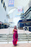 I absolutely love this dress! It's feminine and classy and makes a statement all in one. The top, with the plunging v neck and the fitted waist is so flattering. Cannot recommend enough! - Amy F.