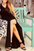 Good quality dress, it fits very well. The leg slit is quite sexy but elegant. - Rebeca P.