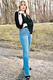 I love these. Comfy, the fit is perfect, they're fitted through the knee the way I like, and they're long enough to wear with heels. - Bailey B.