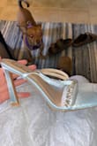 I got these shoes for my wedding as my something blue and new! I was worried about buying shoes online because other companies haven't fit right but these fit perfectly. I will definitely be breaking these in for sure because they we tall. Came super fast to my house too! Thank you for making my big day even more special with these great shoes. Safe to say my chihuahua approves haha! - Bailey S.