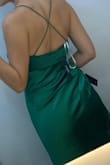 I was afraid the fabric would look cheap but no! It looks really good and true to color.
The zipper feels like it's gonna break so I'm a little scared about that. My ribcage is 29-30 inches and it feels that if I gain half a pound it won't close anymore. It isn't too slim though, it felt loose around my chest, belly and booty. - Gabriela C.