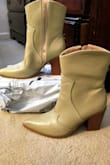 These boots are adorable and I'm so glad I was able to get them on sale! They are a beautiful sage green and go well with simple and dressy outfits. - Rebecca A.