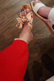 Sandal fits true to size and looked so cute with my outfit. - Diana C.