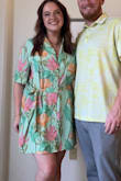 This dress is so fun for vacation! I love the print and fit! - Emily B.
