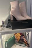 The leather is authentic the color is rich and unique. I love the shoe very comfortable it goes well with my short dresses I love it thank you for quality products at a cost friendly price - Maria K.