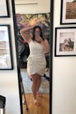Fits perfectly. Wearing this dress for my college graduation and got so many compliments during my grad photo shoot - Samantha M.