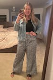 I was due for a new denim jacket that was a slimmer fit and this is perfect! Not oversized but still comfortable (I have wide arms that struggle with jackets but this is not constricting at all!) I am normally a size Large at Lulus and large worked very well - Brian D.