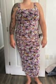 I really wanted to love this, but it just didn't have the form fit that I was expecting. The high back isn't meant for broad shoulders/backs. It's really pretty and I would recommend it if you don't need a snug fit. - Megan M.