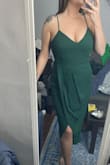 Both dresses came as pictured. The quality seems to be good. Medium was small on me for the Reinette midi. There is no stretch. Exchanging for a large. I'm 5'5" 150lbs. 36DDD, 33in waist. Couldn't zip it when it got to my chest. Pictured is the medium (only partially zipped) - Charis R.
