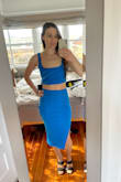 Loved this outfit for a night out dancing. The slit is very sexy. I've already paired the top with different outfits. - Lynn M.