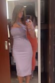 Oh, I absolutely loved this dress. The color is actually a bit muted, not as bright as pictured. - Cynthia F.