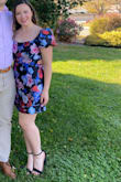 Gorgeous fabric. A little short, so be careful sitting down. Love the silhouette the sleeves give the dress. I can't wear this without receiving multiple compliments. - Sarah M.