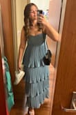 Got this for my sorority formal and had so many compliments! The fit of the dress is so flattering and the color is true to the picture. Fit perfectly even on the dance floor it wasn't falling down too much, perfect for a wedding! - Tess L.