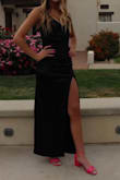 My daughter wore it for prom. The length and fit were perfect for her. Quality is great. I steamed it and it worked great! - Jennifer S.