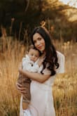 Wore this for a mommy & me photoshoot and it was perfect! 
Photographs really well! - Janet L.