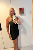 I probably could have fit into a small. I have an athletic build. I wore it for a dinner cruise for a work event. It was very comfortable and I loved the fit. I received a lot of compliments on it. - Kathy L.