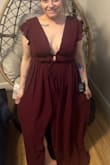 A little tight in the waist. Otherwise the stress is absolutely gorgeous and amazing and I just need to buy it and black because my bride decided her guest need to wear black.. - Kelly L.