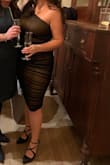 This dress was super flattering, slightly see-through in the chest area so definitely wear a bra of some sort. - Alexia B.