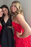 Fit great, perfect midi-length for my height, and the color is beautiful - Ella H.