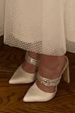I bought these heels to wear to my bridal shower and have since decided to use them as my wedding day shoes because I love them so much! The color is vibrant and they are so sparkly. I got many compliments! As many heels can cause.. I did have sore feet after several hours of wearing. For the most part they are comfortable though! - Carrie G.