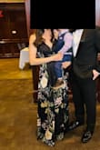 Fit wonderfully! I was 11 weeks pregnant and starting to show so I wanted something flowy and not constricting. This was perfect. The fit, cut, and slit were so flattering. Perfect for a wedding.I received compliments all night. - Emily S.