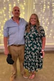 Loved this dress. Wore to a rehearsal dinner. Fits true to size. Hit me below the knee. Very comfortable. I wore a regular mauve colored bra and straps were not noticeable. - Jessica C.