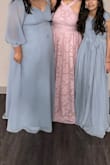 I love everything about this dress! The color, the fabric, the material, and the fit! The only thing is, it runs a little large in length, and in the straps. I had to get it altered, other than that it's a great dress! - Karishi O.