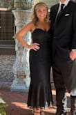 Normally I'm a medium, I had originally ordered a small due to the fact I knew the medium would be too long, and I was trying to avoid having the dress altered. Unfortunately the cups in the small did not fit my chest. I then sized up to the medium and it fit perfectly! It was a bit long, but decided I'd let it go. I received sooo many compliments. I highly recommend this dress. - Ani H.