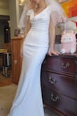 I love the dress, it fits nicely and comfortably and makes my figure looks great. I'm excited for my wedding day! - Trang N.