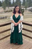 I felt like Cinderella in this dress, it was fantastic. It was a bit of a squeeze to get in just because of my tatas, but it fit the waist and back really good. I wore it to my senior prom this weekend and it's probably the best dress I own! - Olivia I.