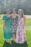 This wrap dress is beautiful, so many compliments, comfortable and easy to eat and dance in! - Louise W.