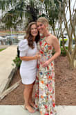 This dress is very flattering and comfortable! It runs long so you will need heels, or an easy hemming. My friends all want to borrow it! - Louise W.