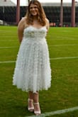 Everyone loved this dress while taking grad photos! The corset back was perfect for making it feel the perfect amount of tight. One of the straps broke easily, but I fixed it relatively easily. - Molly Z.