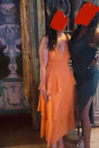 Buy. This. Dress. It fits like a dream, true to size. I got so many compliments on my orange dress, that I repurchased in blue for a friends wedding. Same effect there with a completely different color! - Victoria B.