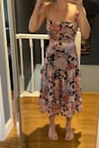 This two piece set is so cute. It's so flirty and looks like it has small sequence on it from far away. You can dress it up with a cute casual sandal or put on some cute open toe heels for a nice dinner. So fun and the pieces can also be worn separate!! - Jacqueline C.