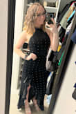 Fits perfect! I ordered this for a fashion show event at work and I had nothing but compliments all night. Everyone wanted to feel of my dress due to it being a velvet type material!! I was comfortable all night long. It fit my size perfectly!!! - Sydnee D.