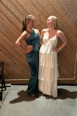 The fabric is way thicker than I expected but I really like how it drapes and doesn't bunch up so that was definitely a plus. I wore this to a friends formal and it was comfortable and cute all night! - Abigail D.