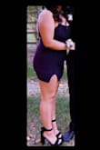 My original size is an XL but at the time XL was sold out so I had no choice but to order a large. Would've been perfect if they had my size at the time but large did still fit just a little tight but it is a super cute tight fitted dress. Perfect for homecoming or even graduation pics!! Loved it - Alize S.