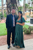 I needed a dress for a wedding that was bumpy friendly. I ordered size medium and was too big. Size small was perfect. - Michelle D.
