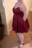 I have a bit of a tummy, and the waist on this dress sits at just the right spot to hide it with the flowy fabric! I don't even need to wear a bra or anything with this dress either cuz it does a fantastic job of lifting the girls up if you know what I mean. I was already totally in love with this dress, and then I realized it had pockets!!!! And I could fit my almost my entire forearms in them! I put my phone in one of the pockets, and with the fabric and fit, you can't even tell there's anything at all in there. Truly magic. - Madison H.