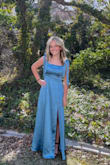 I decided to go to prom a little late. The stores had nothing left. This store was the only one I could find that would deliver in 2 days. This dress was pretty and soft. I liked the feel of the fabric and the price was great. Even with paying for expedited shipping, this dress cost much less than many other options. I wished it would have been a bit smaller. - Emily H.