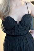 When I first took this out of the packaging and felt the material, I was immediately disappointed. Poor quality and bunches weird at the bodice. The fabric feels super cheap and it's a poor fit. I ordered a size small and I'm typically a true size 4. Was very large on top. Still giving it two stars because the length was good and from a distance, it looks ok. - Cori M.