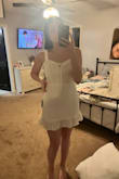 I got this dress for graduation and I absolutely love it! I got a medium and it fits true to size! It hugs all the right places! - Savannah B.